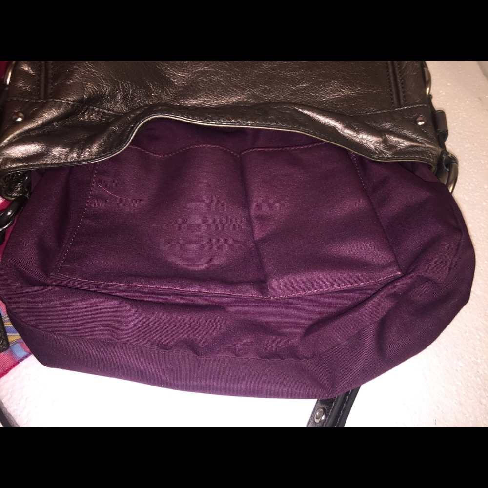 Coach’s Steel Gray Zippered Hobo - Picture 11 of 13